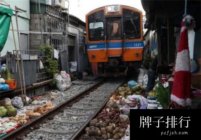 世界最危险的菜市场 火车来回穿梭(每天横穿8次)