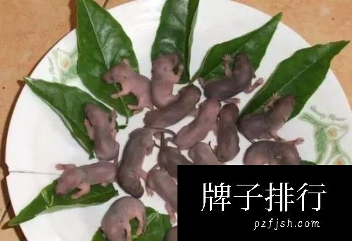 中国十大禁菜之三吱儿，生吃活老鼠幼崽(容易感染病毒)